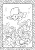 Buchcover und Innenansicht für das Buch: Disney Stitch: Malblock: über 60 lustige Motive zum Ausmalen!