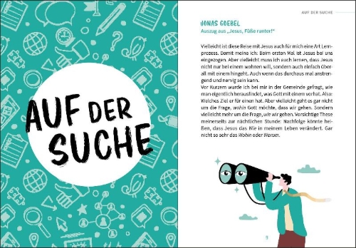 Buchcover und Innenansicht für das Buch: Der Kompass für mein Leben