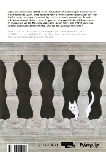Buchcover und Innenansicht für das Buch: Die Katzen des Louvre