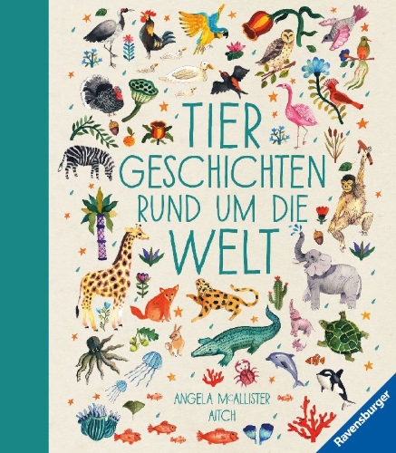 Buchcover und Innenansicht für das Buch: A World full of Animal Stories