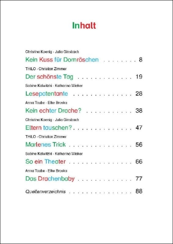 Buchcover und Innenansicht für das Buch: Die schönsten Silbengeschichten für Mädchen zum ersten Selberlesen