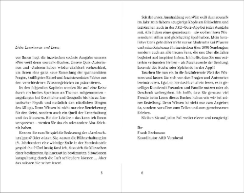 Buchcover und Innenansicht für das Buch: Wer weiß denn sowas? 6