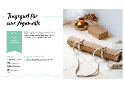 Buchcover und Innenansicht für das Buch: Le macramé