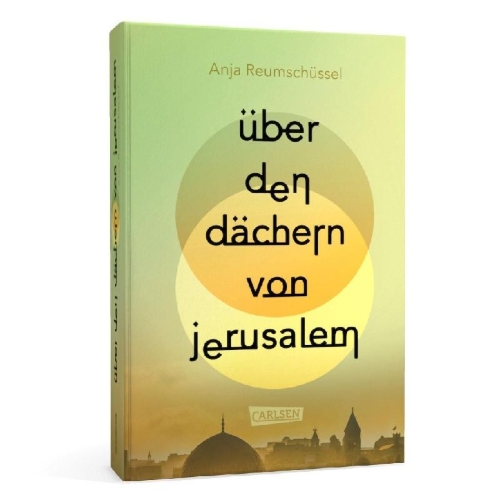 Buchcover und Innenansicht für das Buch: Über den Dächern von Jerusalem