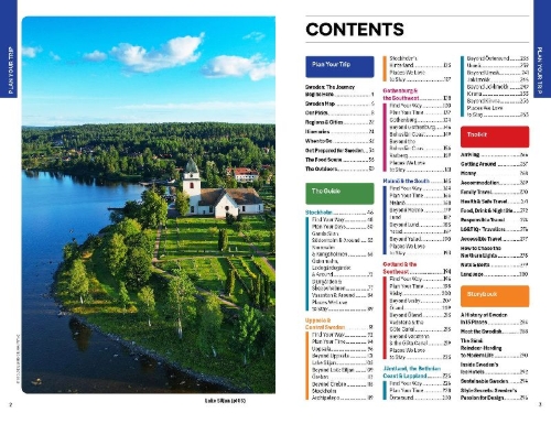 Buchcover und Innenansicht für das Buch: Lonely Planet Sweden
