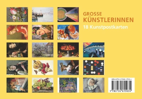 Buchcover und Innenansicht für das Buch: Postkarten-Set Große Künstlerinnen