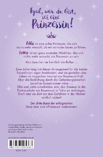 Buchcover und Innenansicht für das Buch: The Rosewood Chronicles - The Lost Princess
