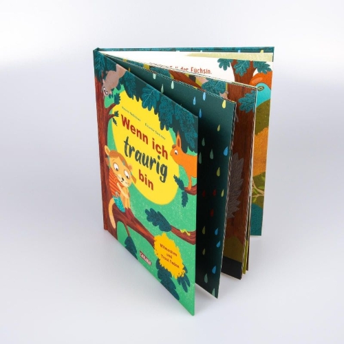 Buchcover und Innenansicht für das Buch: Wenn ich traurig bin