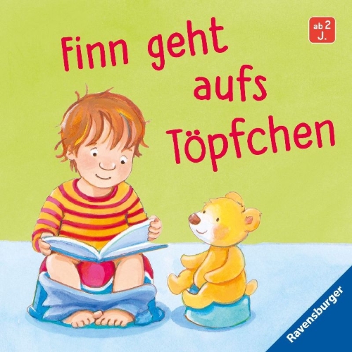 Buchcover und Innenansicht für das Buch: Finn geht aufs Töpfchen