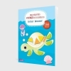 Buchcover und Innenansicht für das Buch: Mein buntes Formen-Stickerbuch: Unter Wasser