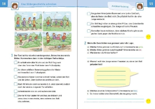 Buchcover und Innenansicht für das Buch: Übungsheft - Aufsatz 3.Klasse