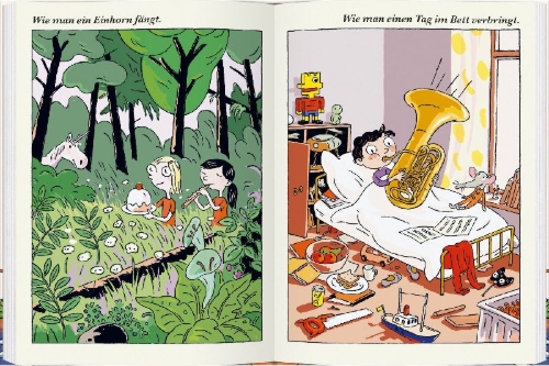 Buchcover und Innenansicht für das Buch: Anleitung für alles