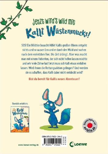 Buchcover und Innenansicht für das Buch: Kalli Wüstenmucks - Jetzt wird's wild! (Band 2)