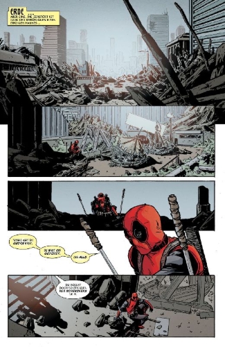 Buchcover und Innenansicht für das Buch: Deadpool Kills the Marvel Universe One Last Time (2025) #1-#5