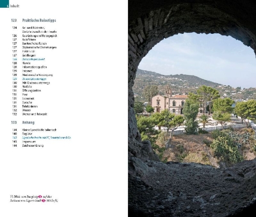Buchcover und Innenansicht für das Buch: Reise Know-How InselTrip Liparische Inseln