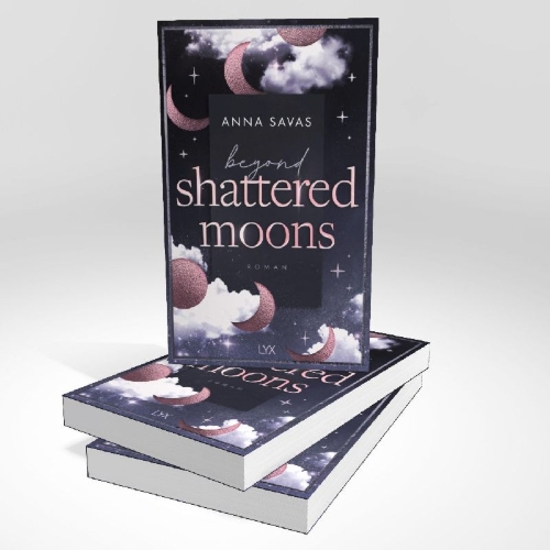 Buchcover und Innenansicht für das Buch: Beyond Shattered Moons