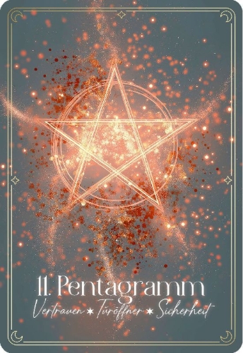 Buchcover und Innenansicht für das Buch: Alua Witch - Dein Hexenorakel - 40 Orakelkarten-96-seitiges Booklet