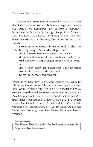 Buchcover und Innenansicht für das Buch: Der natürliche Sterbeverlauf