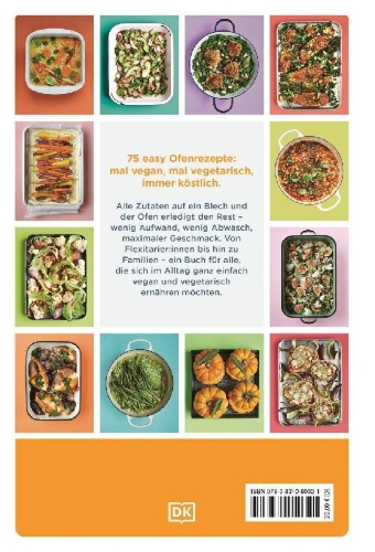 Buchcover und Innenansicht für das Buch: Ofen Express vegetarisch