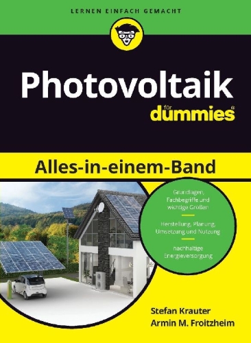 Buchcover und Innenansicht für das Buch: Photovoltaik Alles-in-einem-Band für Dummies