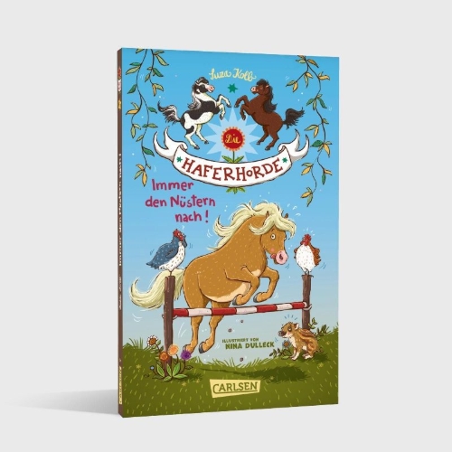 Buchcover und Innenansicht für das Buch: Die Haferhorde 3: Immer den Nüstern nach!