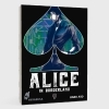 Buchcover und Innenansicht für das Buch: Imawa no Kuni no Alice