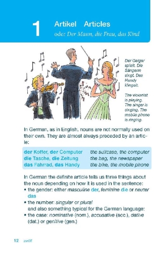 Buchcover und Innenansicht für das Buch: Langenscheidt German Grammar In A Nutshell