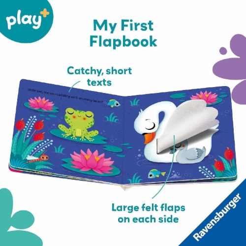 Buchcover und Innenansicht für das Buch: Play+ Are you hiding, little owl?