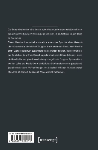 Buchcover und Innenansicht für das Buch: Handbuch Evangelikalismus