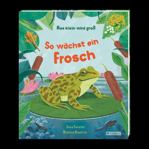 Buchcover und Innenansicht für das Buch: Watch me grow: Frogs