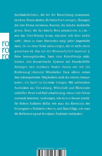 Buchcover und Innenansicht für das Buch: Das Peter-Prinzip