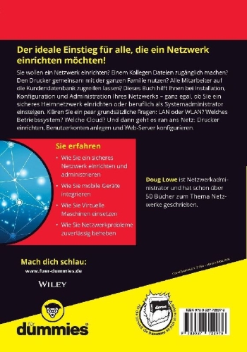 Buchcover und Innenansicht für das Buch: Netzwerke für Dummies
