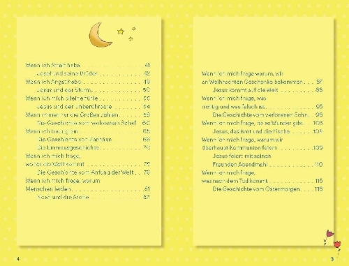 Buchcover und Innenansicht für das Buch: Meine Erstkommunionbibel
