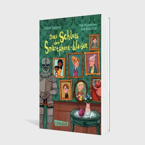 Buchcover und Innenansicht für das Buch: Die Smartphone-Waisen 1: Das Schloss der Smartphone-Waisen