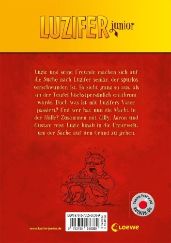 Buchcover und Innenansicht für das Buch: Luzifer junior - Einmal Hölle und zurück