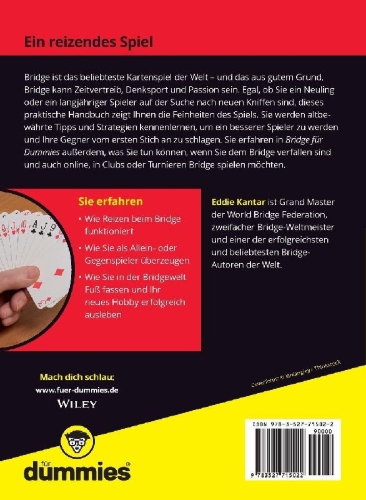 Buchcover und Innenansicht für das Buch: Bridge für Dummies