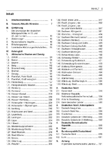 Buchcover und Innenansicht für das Buch: Großer deutscher Münzkatalog