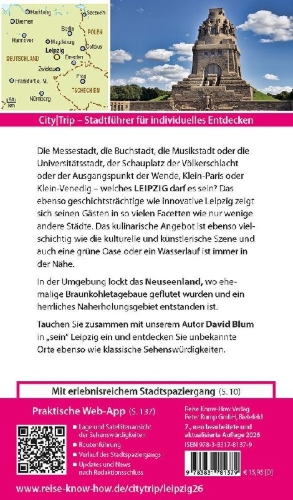 Buchcover und Innenansicht für das Buch: Reise Know-How CityTrip Leipzig