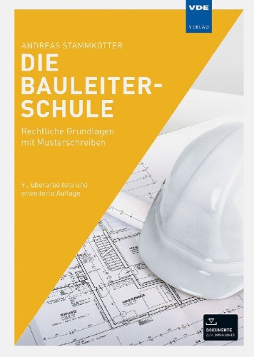 Buchcover und Innenansicht für das Buch: Die Bauleiterschule