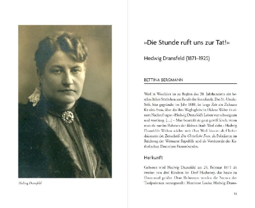 Buchcover und Innenansicht für das Buch: 12 Leben, 12 Jahrhunderte