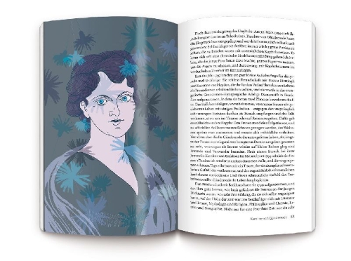 Buchcover und Innenansicht für das Buch: Dichterinnen & Denkerinnen