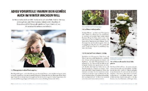 Buchcover und Innenansicht für das Buch: Das sensationelle Winterhochbeet