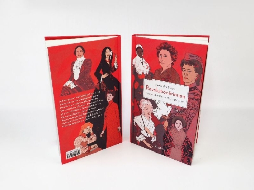 Buchcover und Innenansicht für das Buch: Revolutionärinnen. Frauen, die Geschichte schrieben