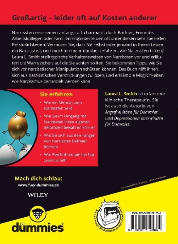 Buchcover und Innenansicht für das Buch: Gesunder Umgang mit Narzissmus für Dummies