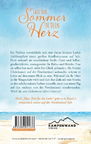 Buchcover und Innenansicht für das Buch: Lass den Sommer in dein Herz