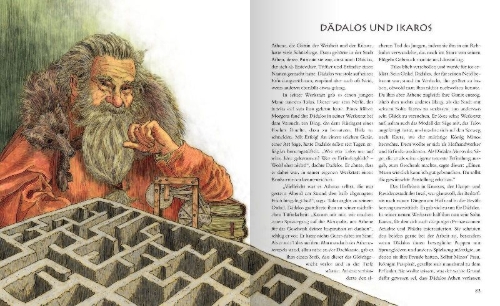 Buchcover und Innenansicht für das Buch: Götter und Helden