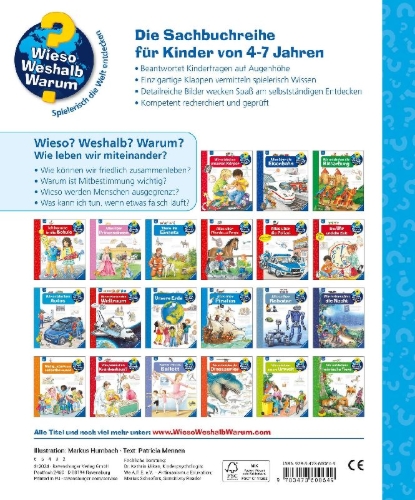 Buchcover und Innenansicht für das Buch: Wieso? Weshalb? Warum? Band 44 - Wie leben wir miteinander?
