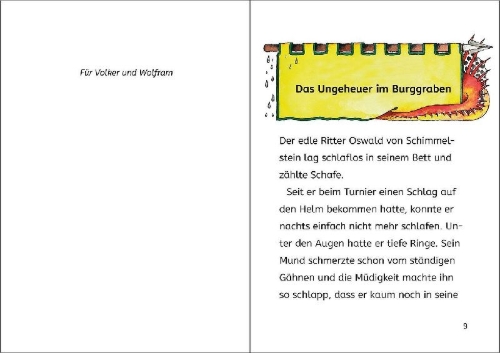 Buchcover und Innenansicht für das Buch: Ritterschlag und Drachenmut