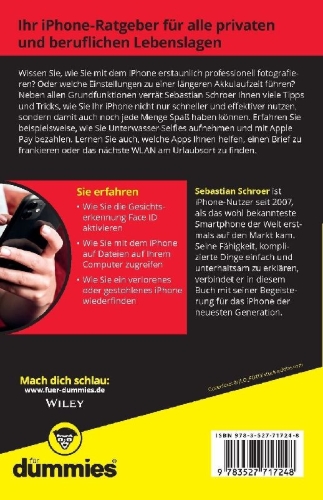 Buchcover und Innenansicht für das Buch: iPhone Tipps und Tricks für Dummies