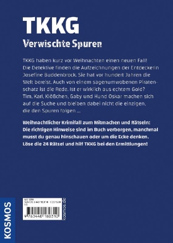 Buchcover und Innenansicht für das Buch: TKKG, Verwischte Spuren